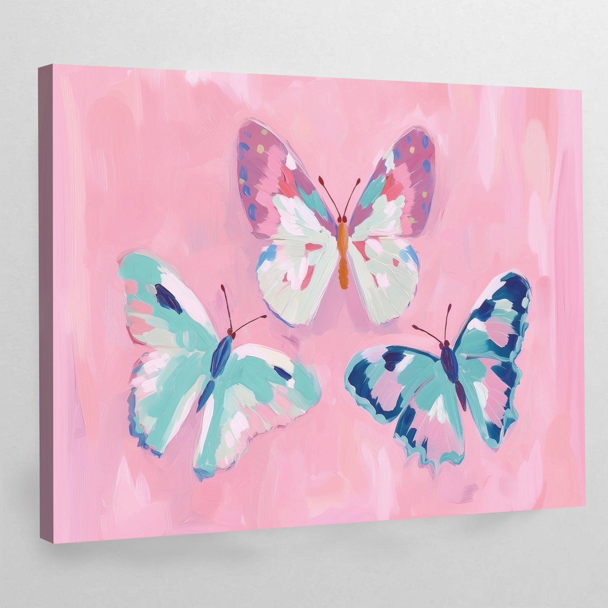 Colorful Butterflies Wall Art - Luxury Art Canvas