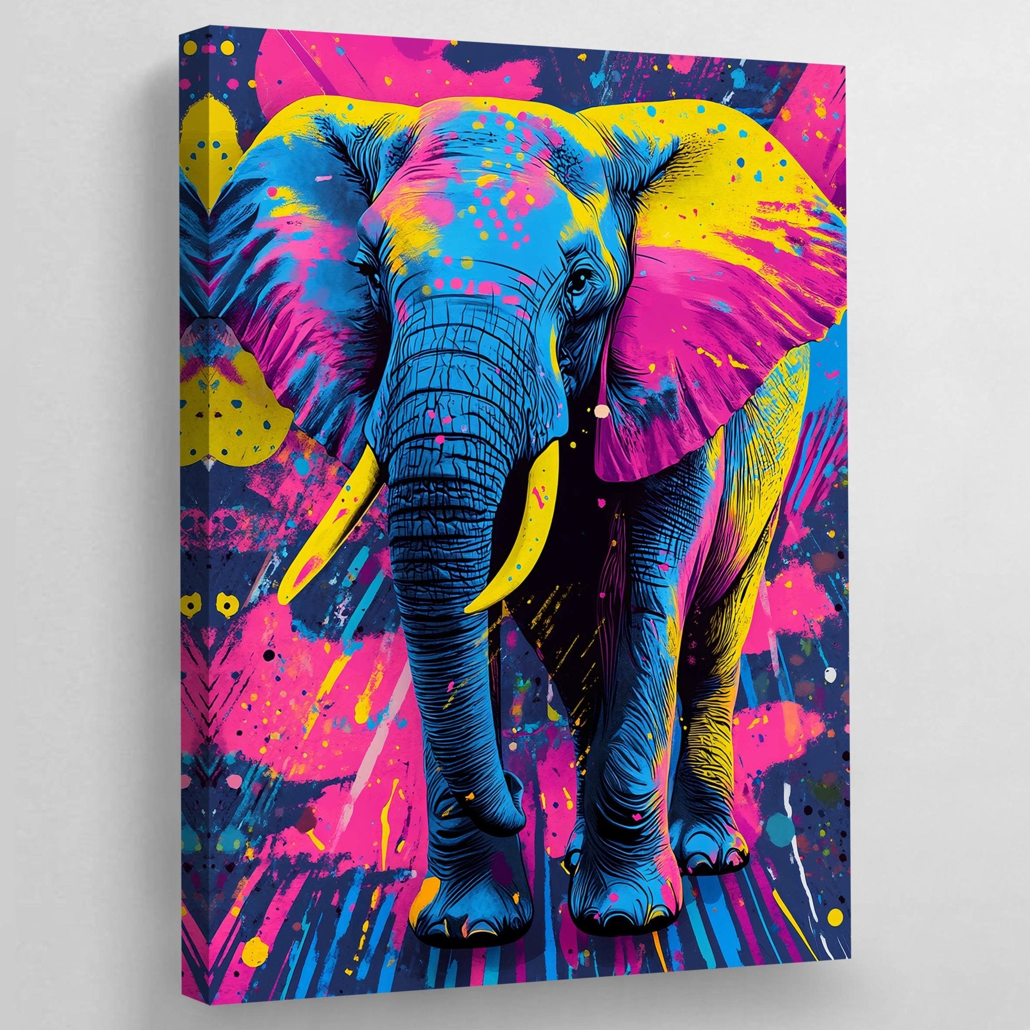 Colorful Elephant Canvas - Luxury Art Canvas