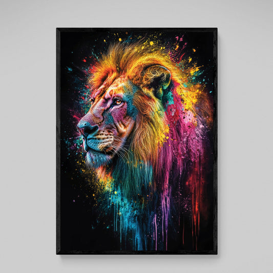 Colorful Lion Pop Art Canvas - Luxury Art Canvas