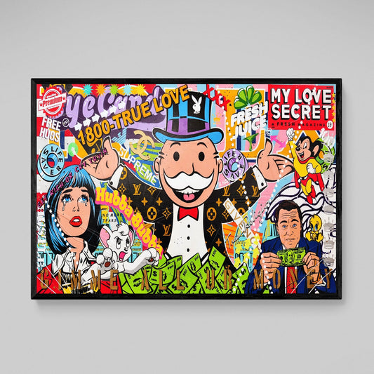 Comic Graffiti Canvas Art - Luxury Art Canvas