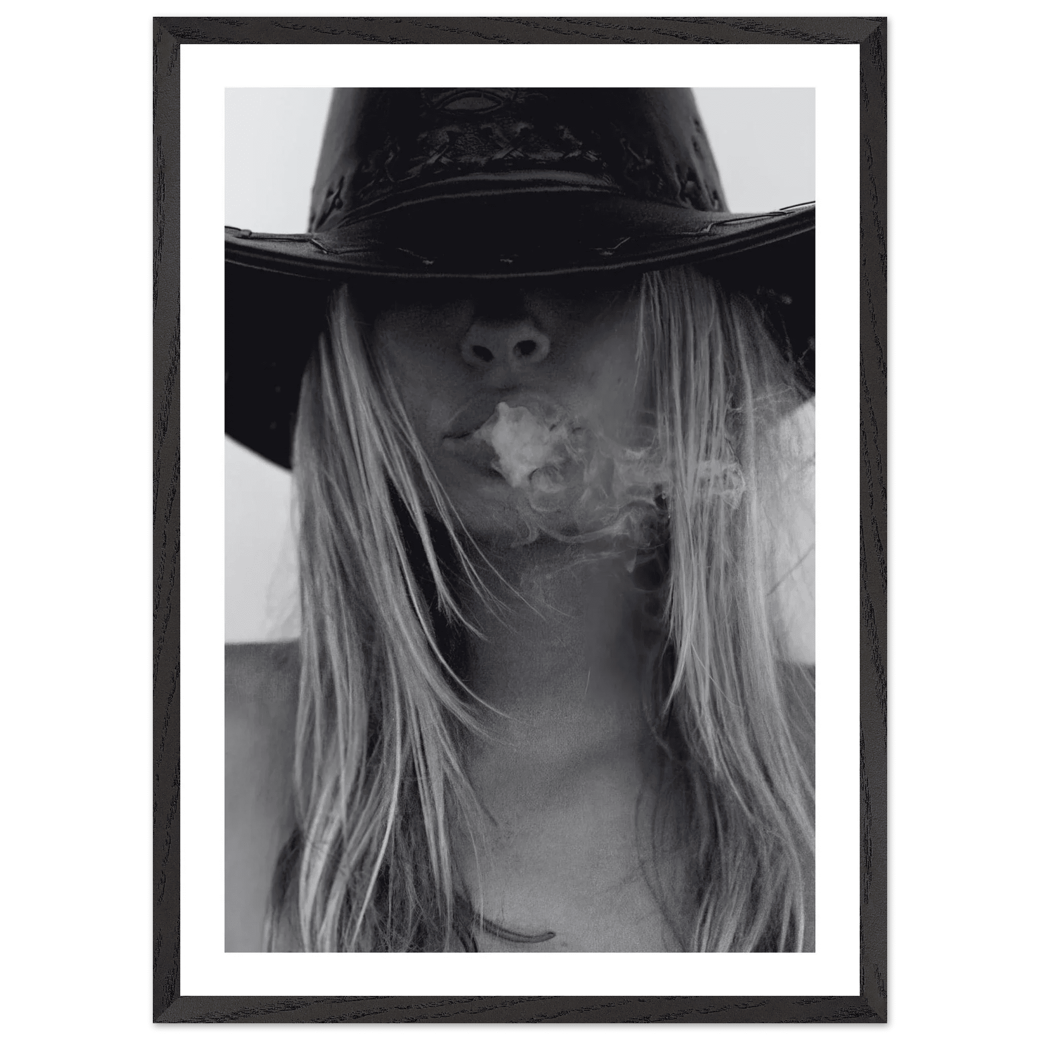 Cowgirl Spirit Black and White Wall Art - Luxury Art Canvas
