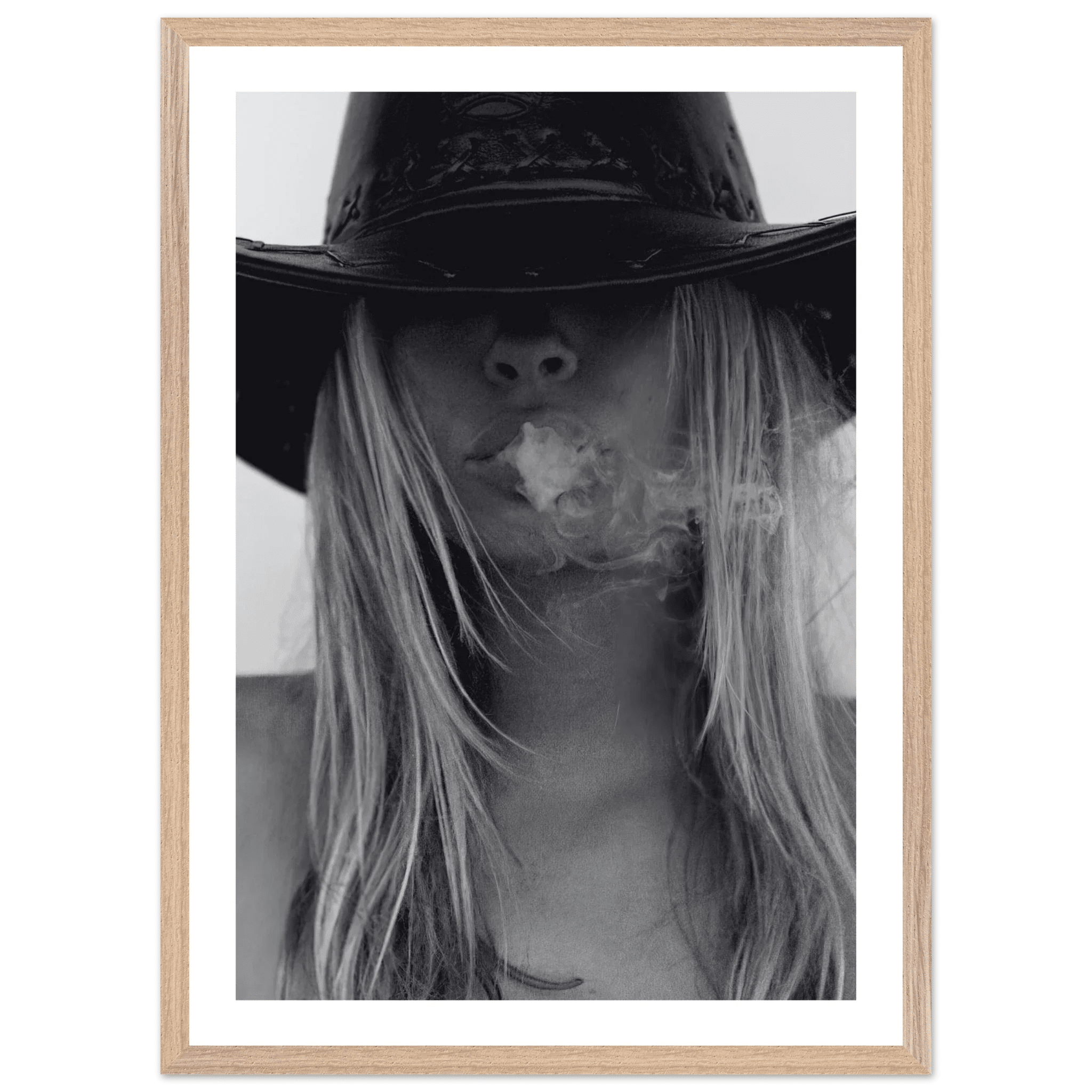 Cowgirl Spirit Black and White Wall Art - Luxury Art Canvas
