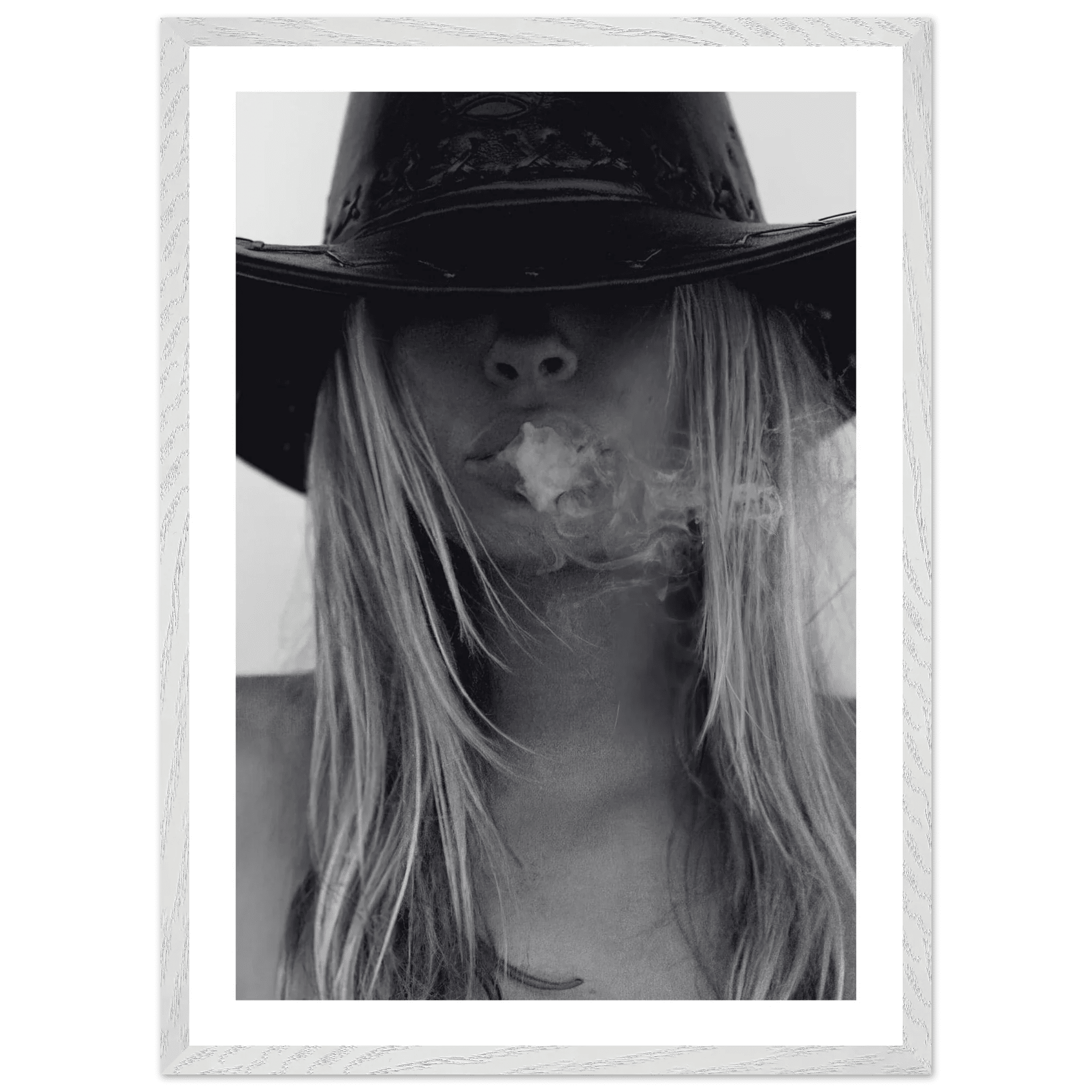 Cowgirl Spirit Black and White Wall Art - Luxury Art Canvas
