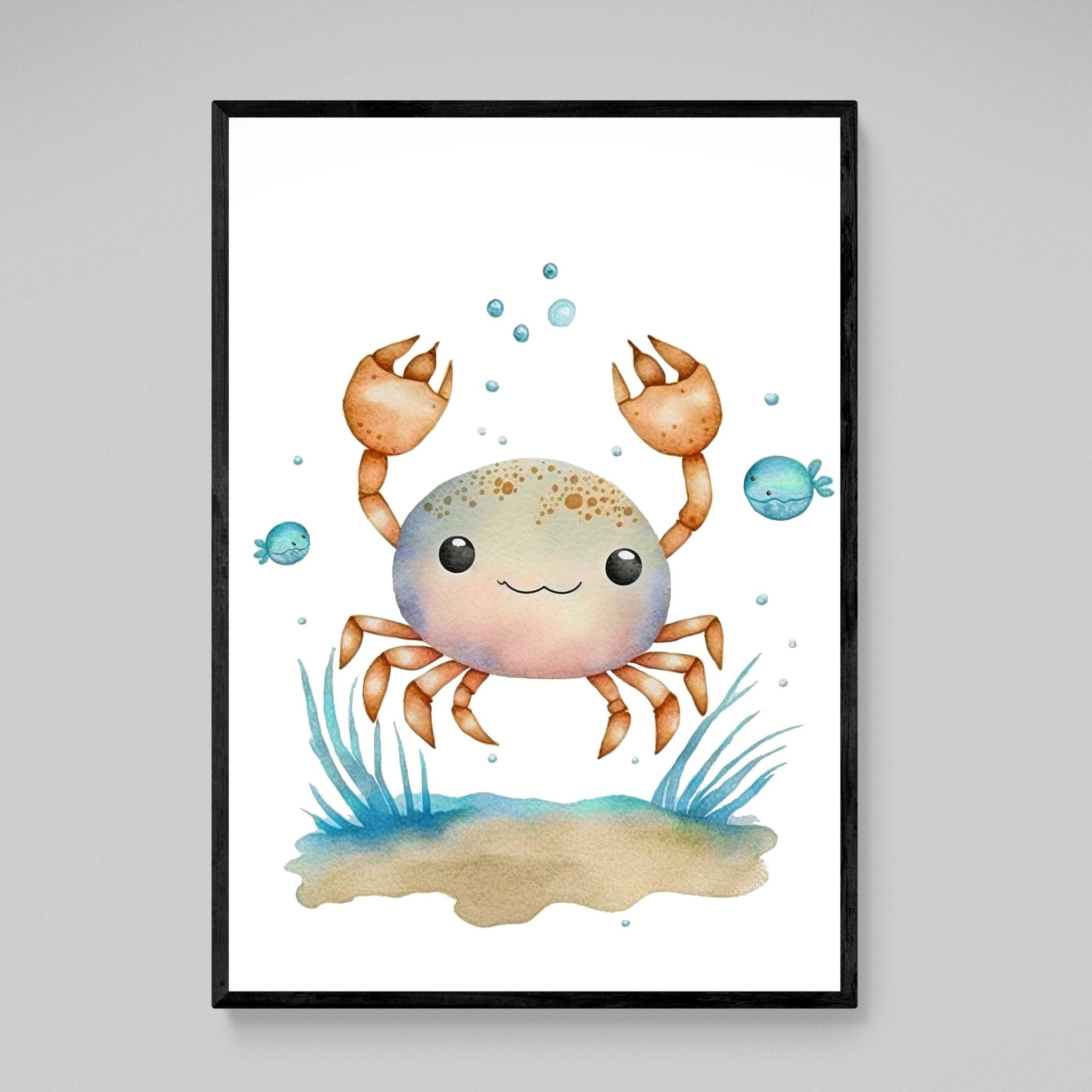 Crab Nursery Wall Art - Luxury Art Canvas