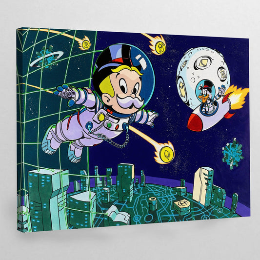 Crypto Monopoly Wall Art - Luxury Art Canvas