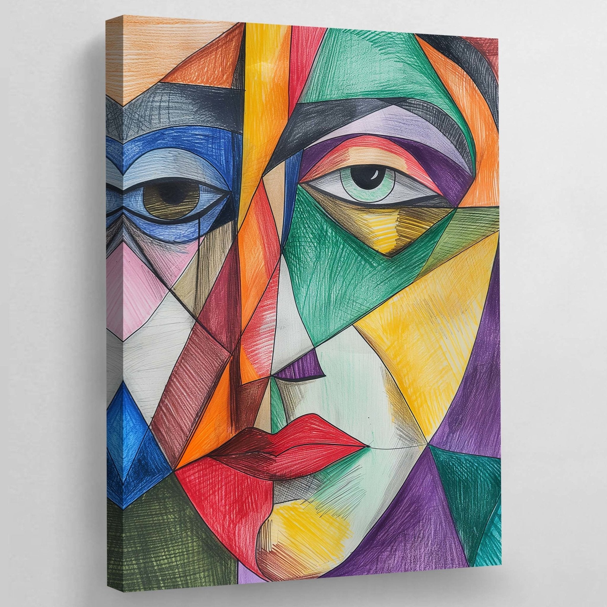 Cubism Canvas Wall Art - Luxury Art Canvas
