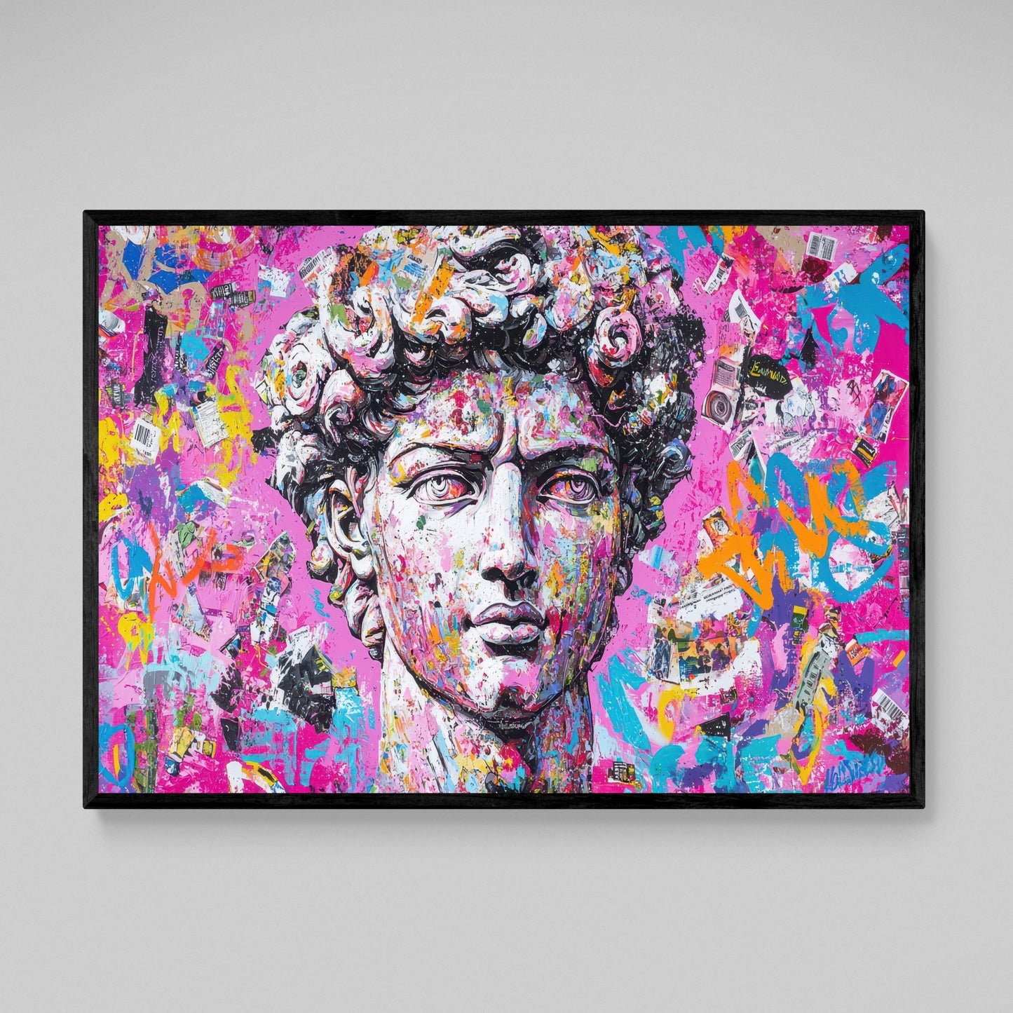 David Colorful Wall Art - Luxury Art Canvas