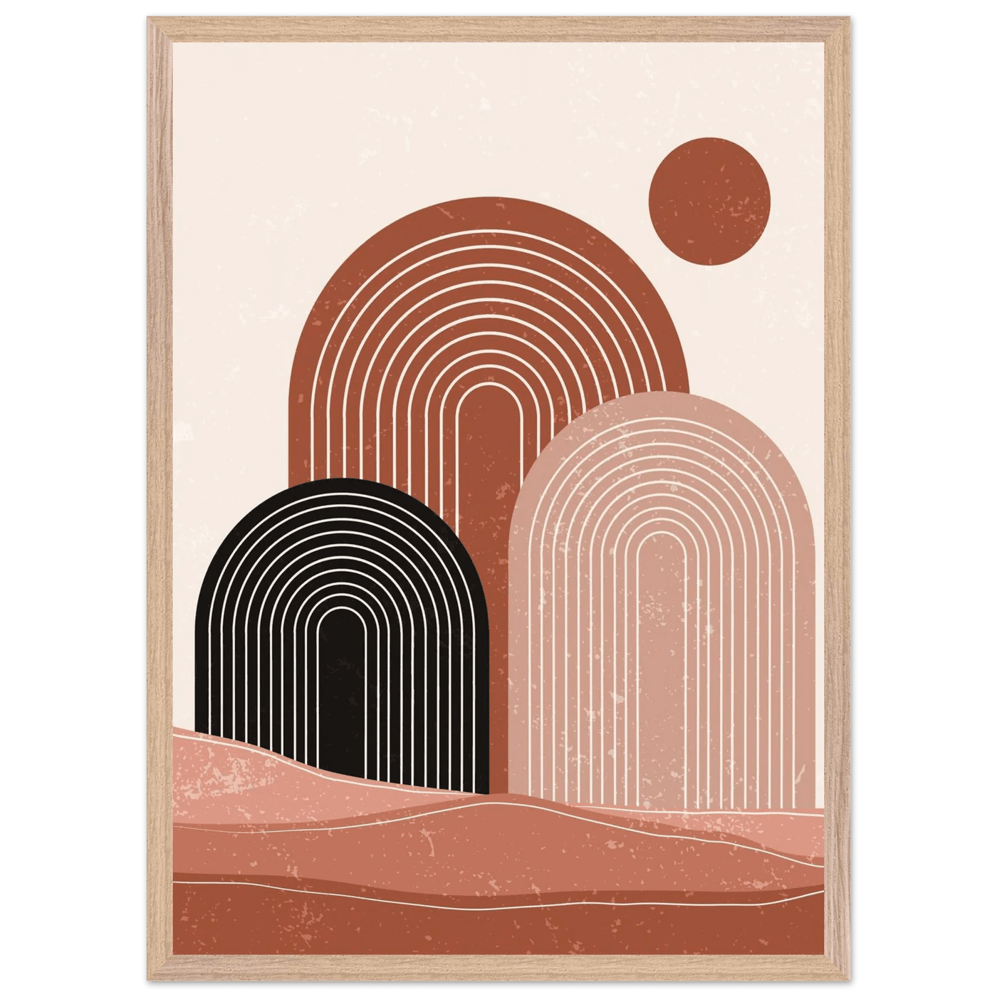 Desert Arches Minimalist Wall Art - Luxury Art Canvas