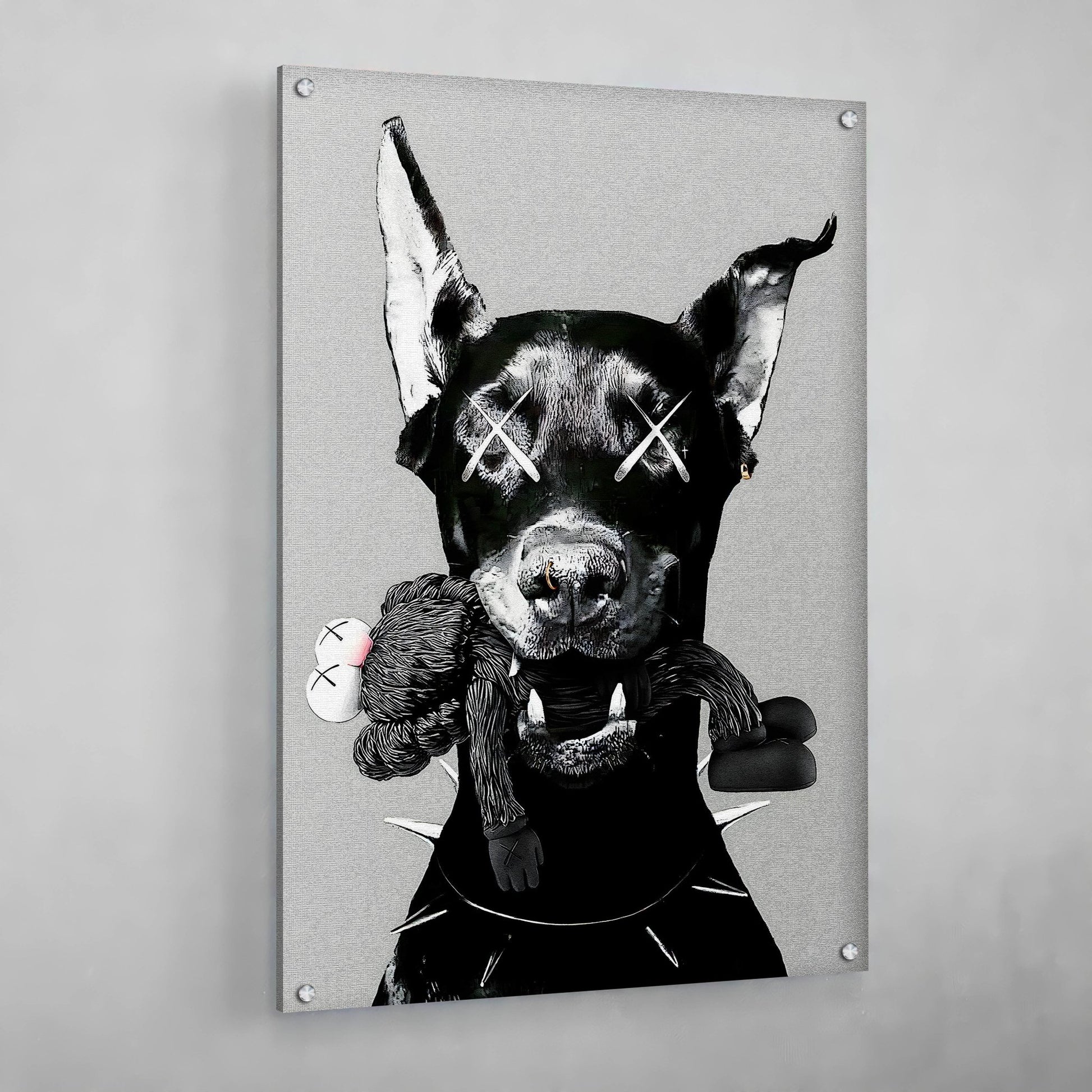 Doberman Pop Culture Wall Art - Luxury Art Canvas