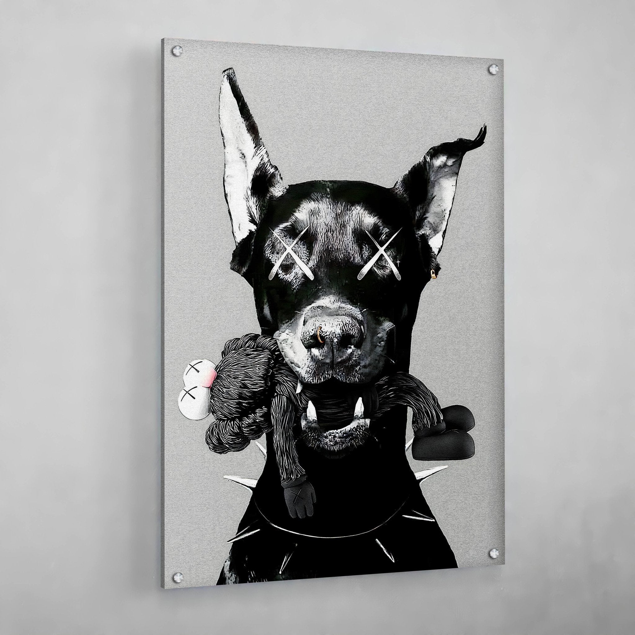 Doberman Pop Culture Wall Art - Luxury Art Canvas