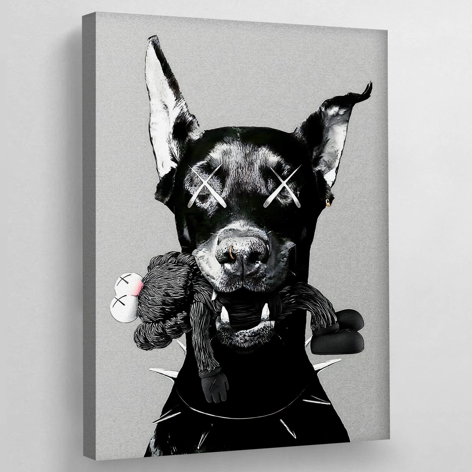 Doberman Pop Culture Wall Art - Luxury Art Canvas