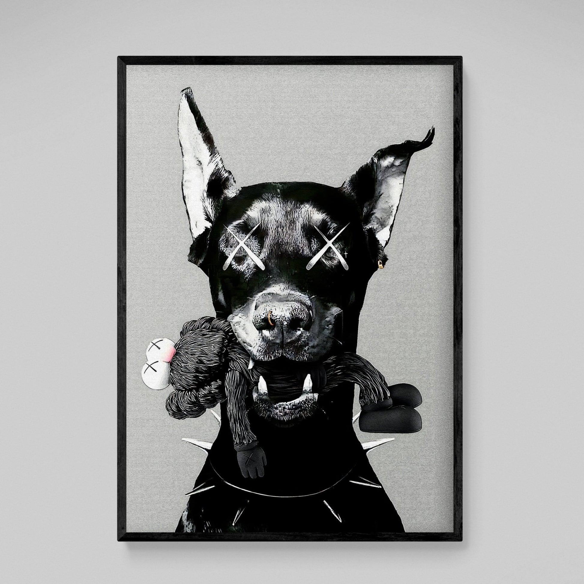 Doberman Pop Culture Wall Art - Luxury Art Canvas