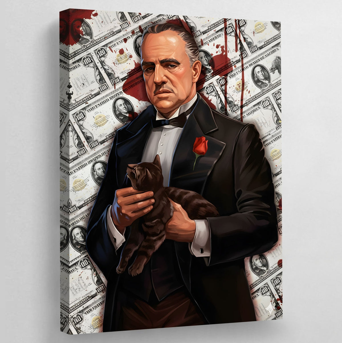 Dollar Bills Godfather Wall Art - Luxury Art Canvas