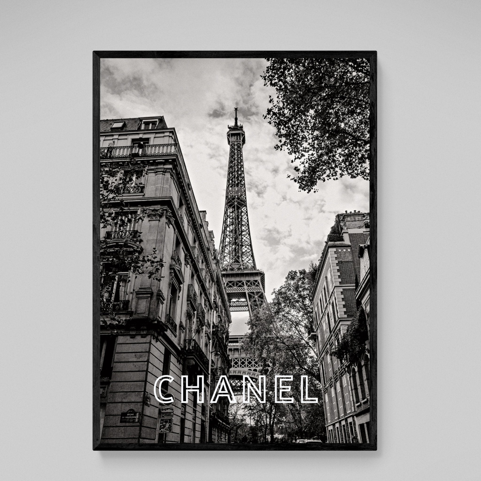 Eiffel Tower Chanel Wall Art - Luxury Art Canvas