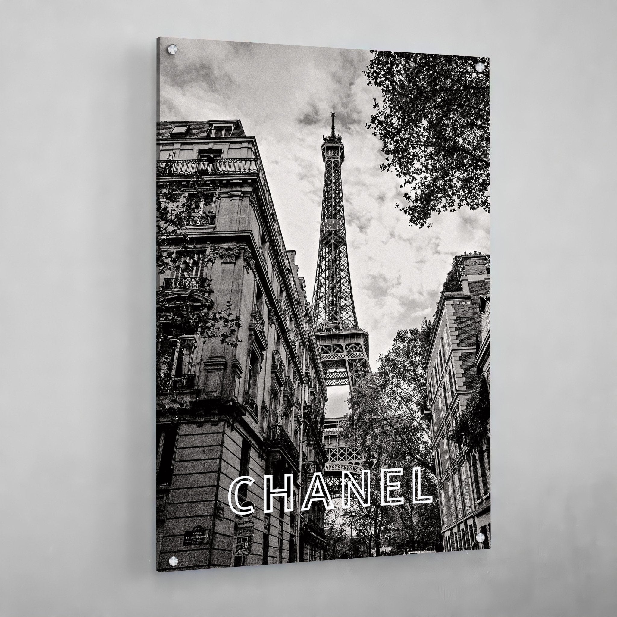 Eiffel Tower Chanel Wall Art - Luxury Art Canvas