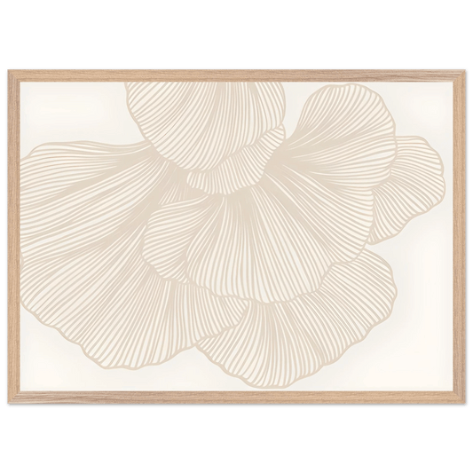 Elegant Floral Lines Minimalist Wall Art - Luxury Art Canvas