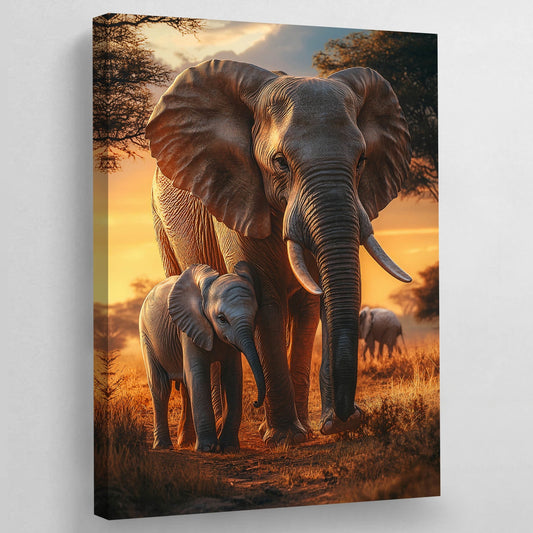Elephant Canvas Wall Art - Luxury Art Canvas