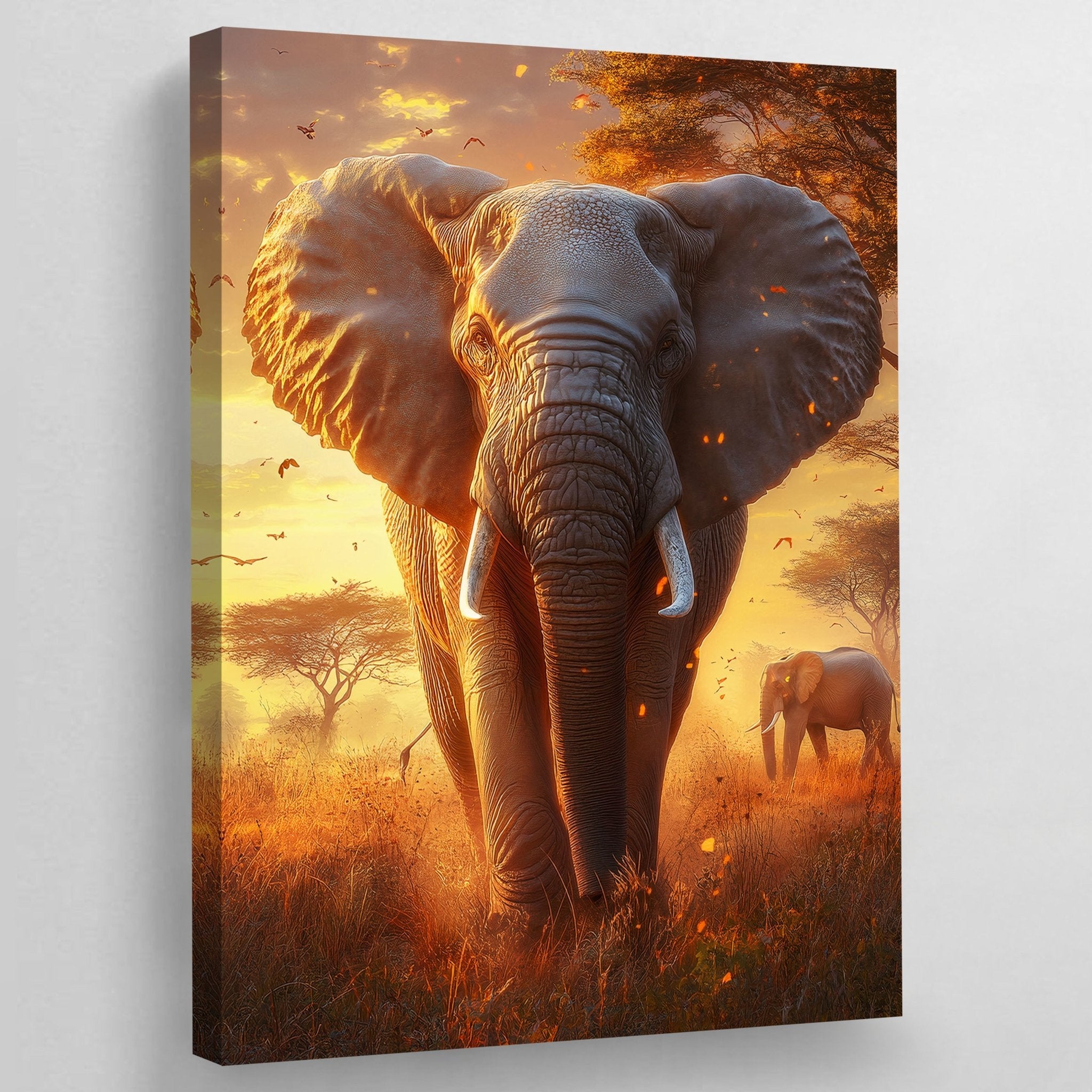 Elephant Framed Wall Art - Luxury Art Canvas