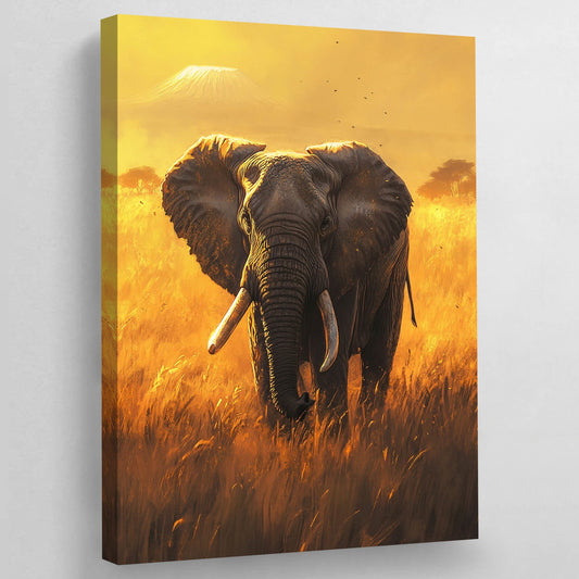 Elephant Wall Art - Luxury Art Canvas