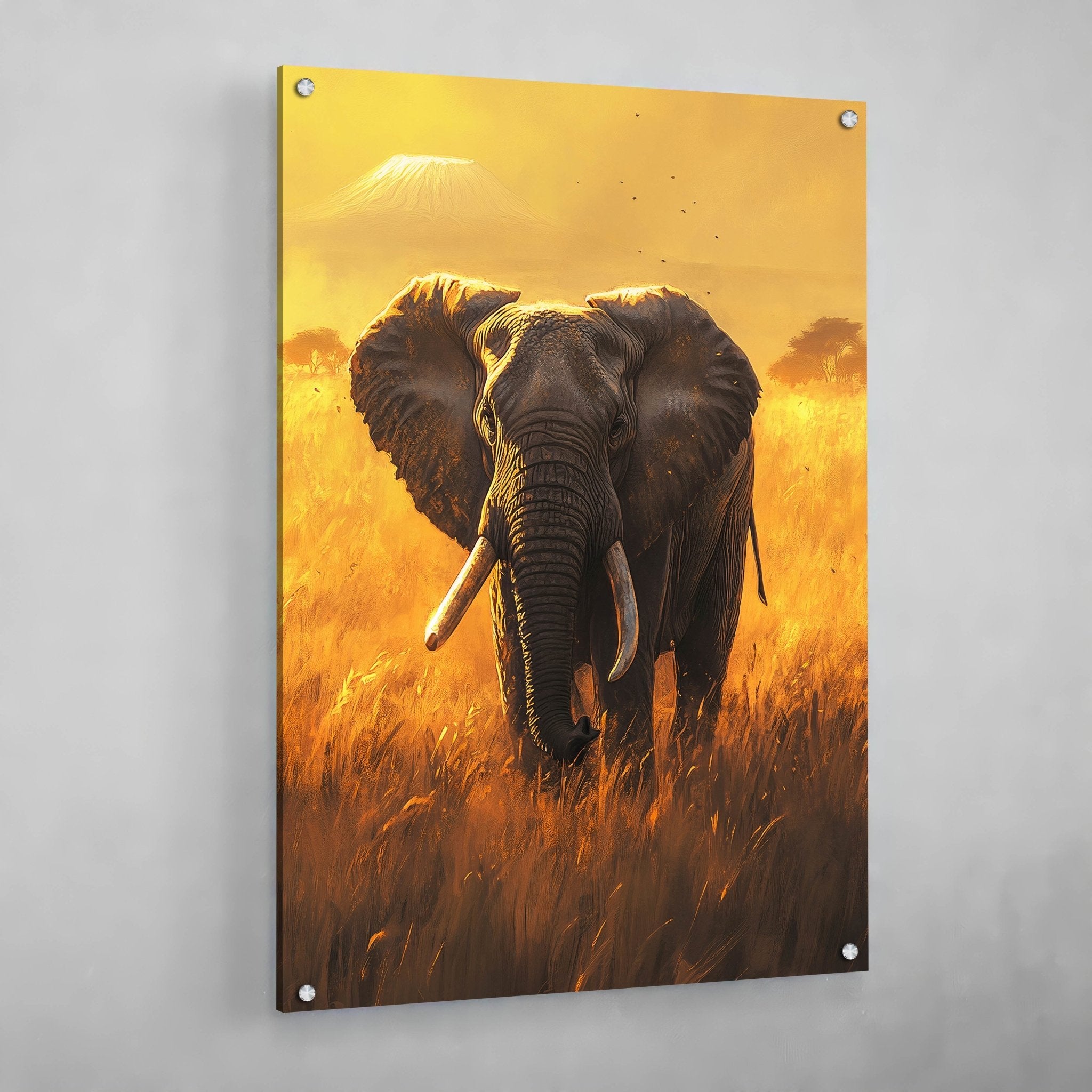 Elephant Wall Art - Luxury Art Canvas
