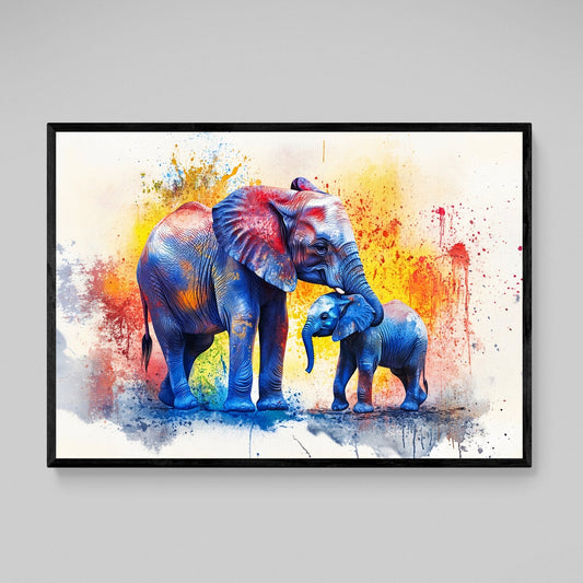 Elephants Canvas Wall Art - Luxury Art Canvas