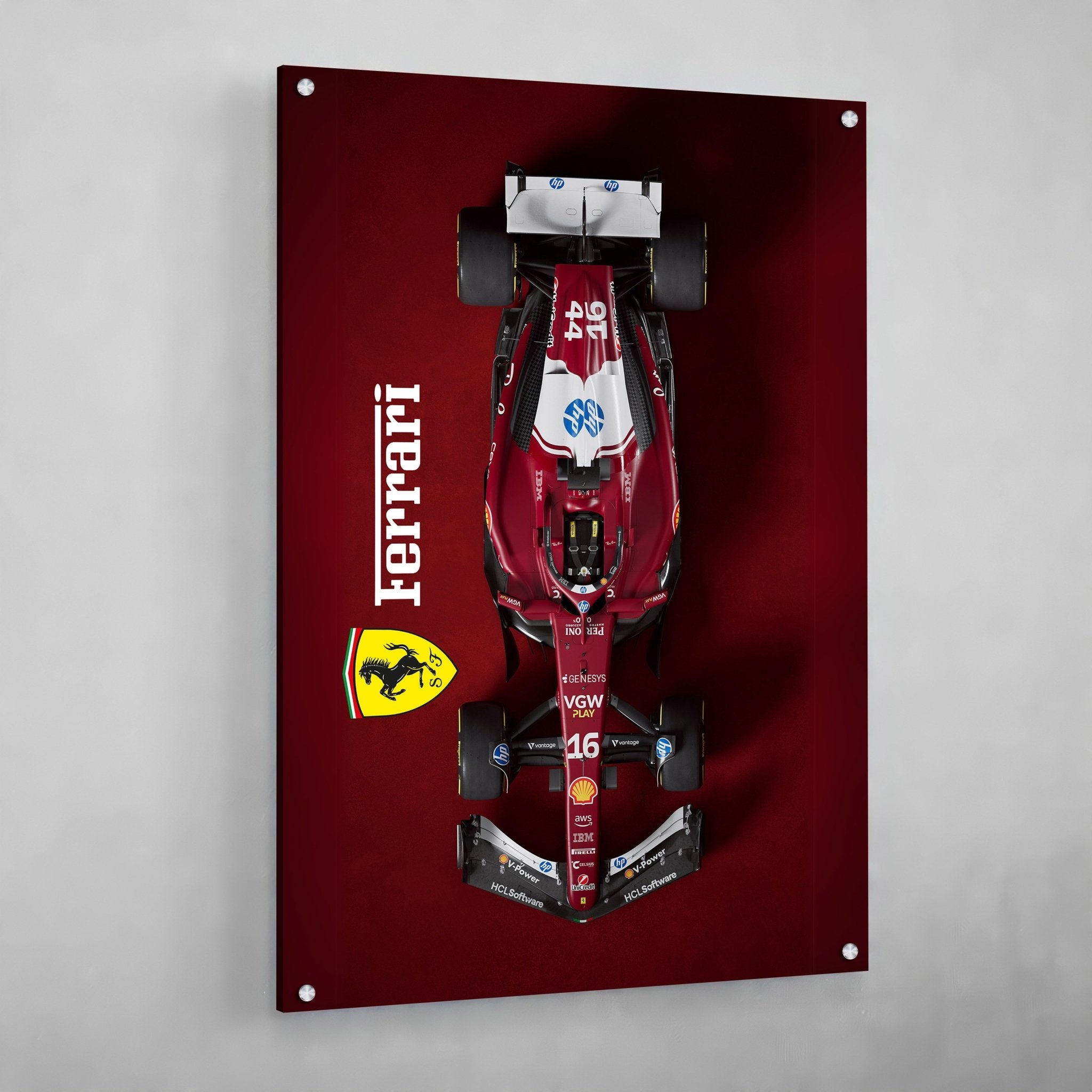 F1 Red Car Canvas - Luxury Art Canvas