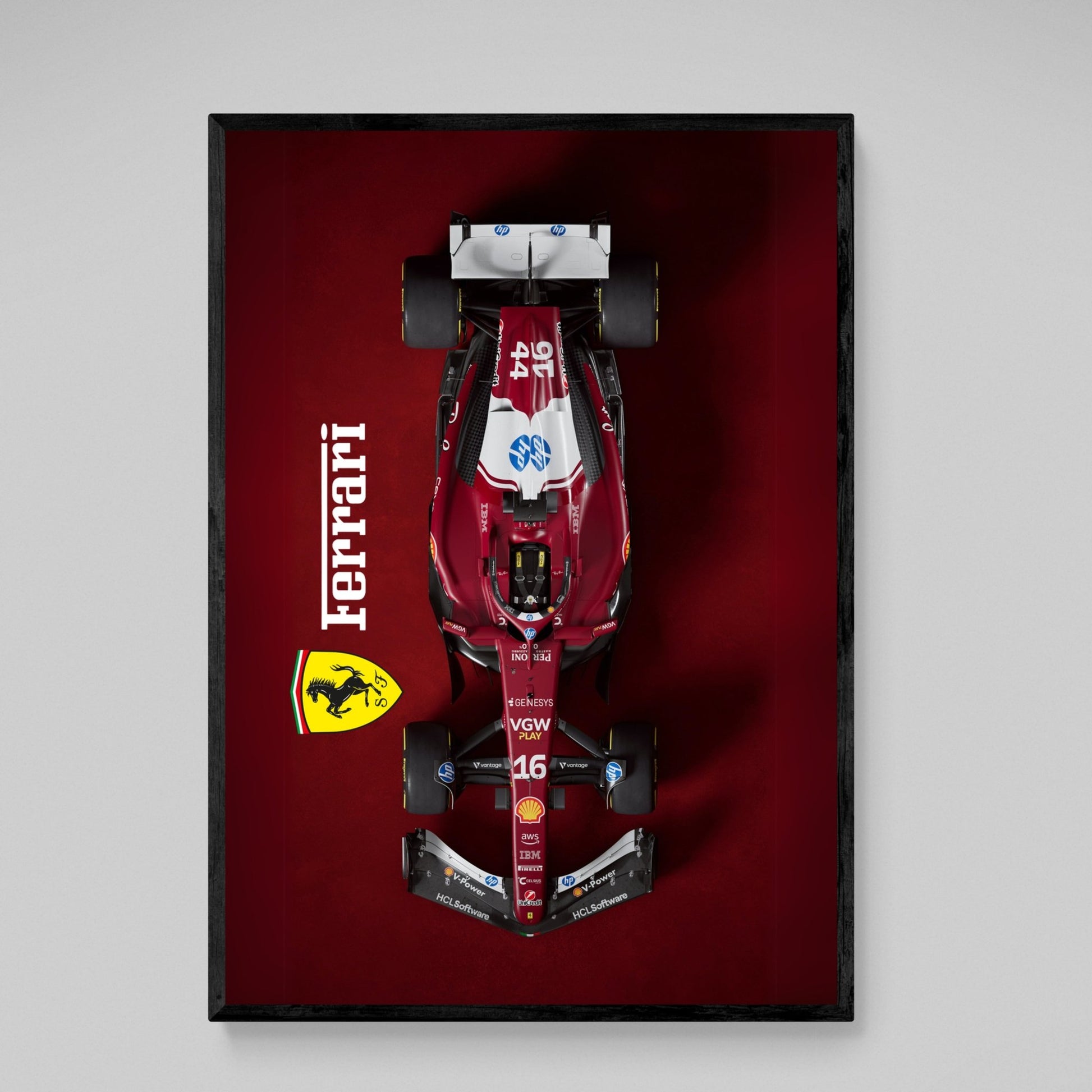 F1 Red Car Canvas - Luxury Art Canvas