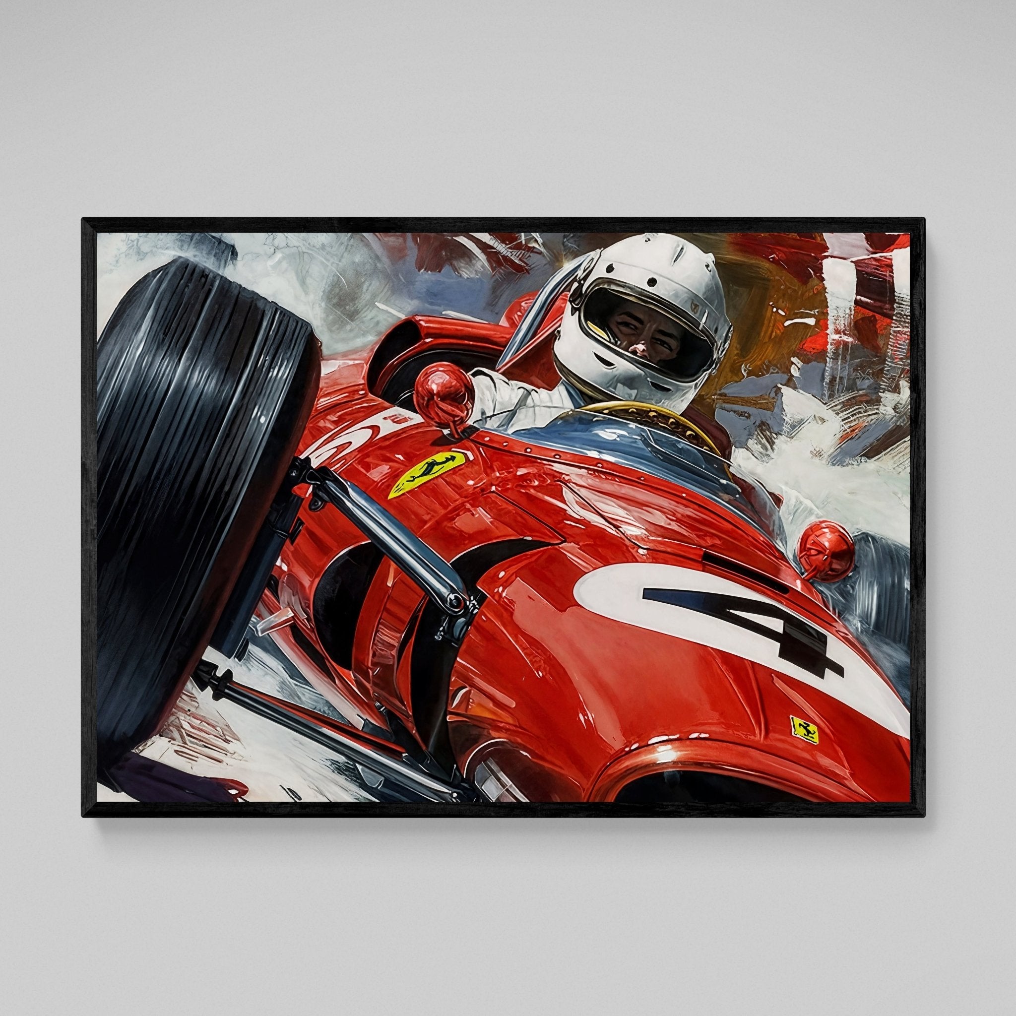 F1 Red Car Canvas Art - Luxury Art Canvas