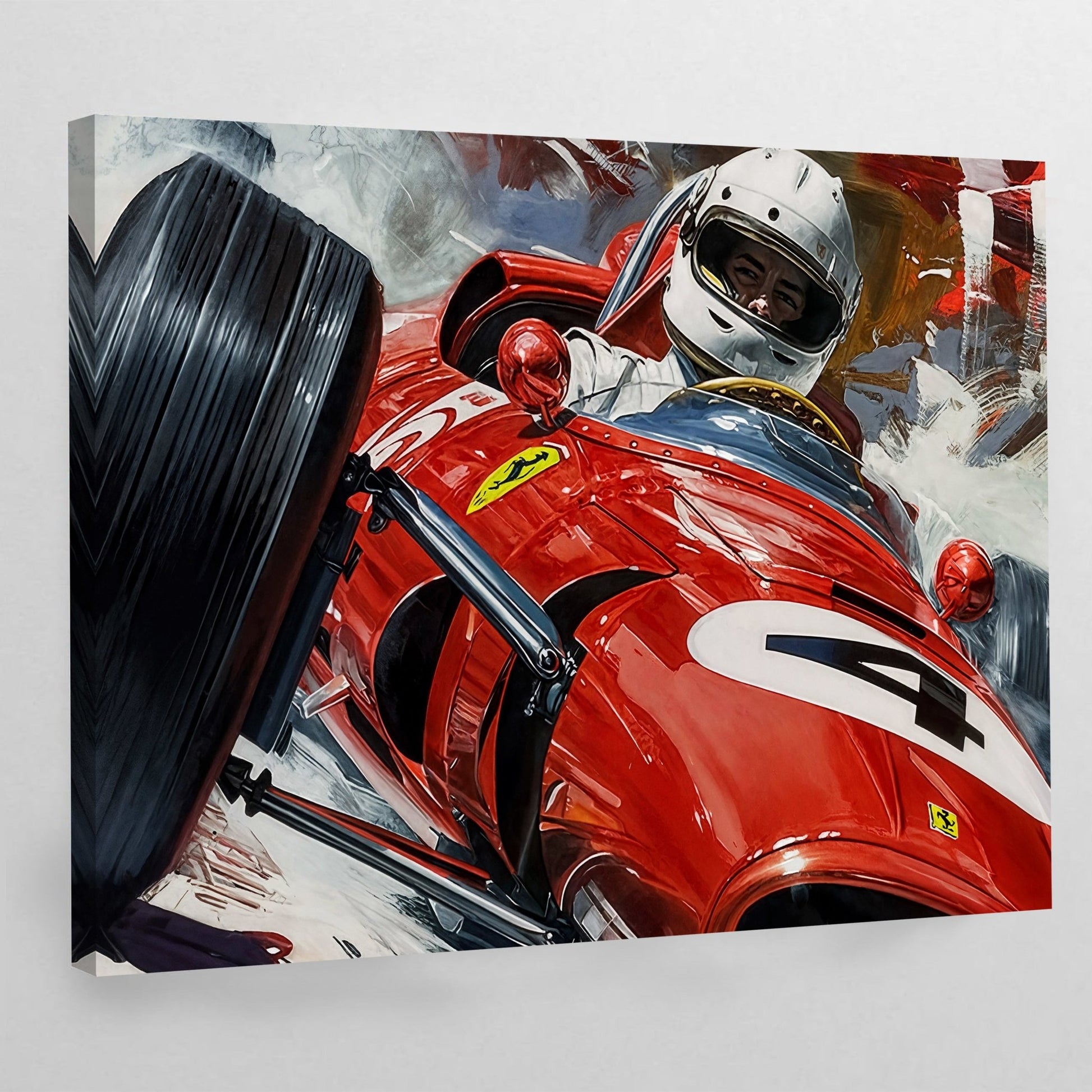 F1 Red Car Canvas Art - Luxury Art Canvas