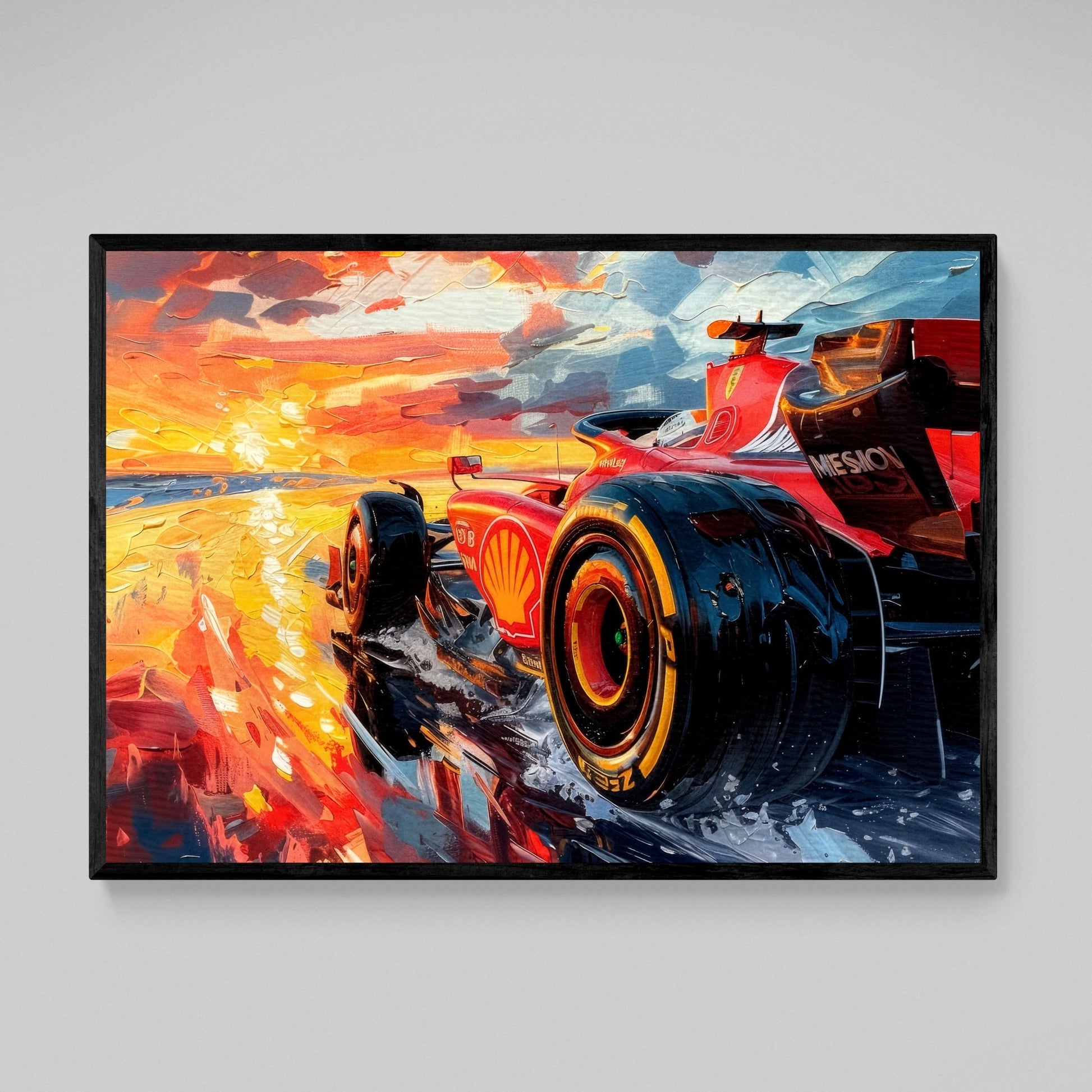 F1 Ferrari Canvas Wall Art - Luxury Art Canvas
