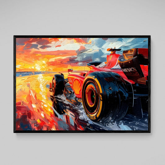 F1 Ferrari Canvas Wall Art - Luxury Art Canvas