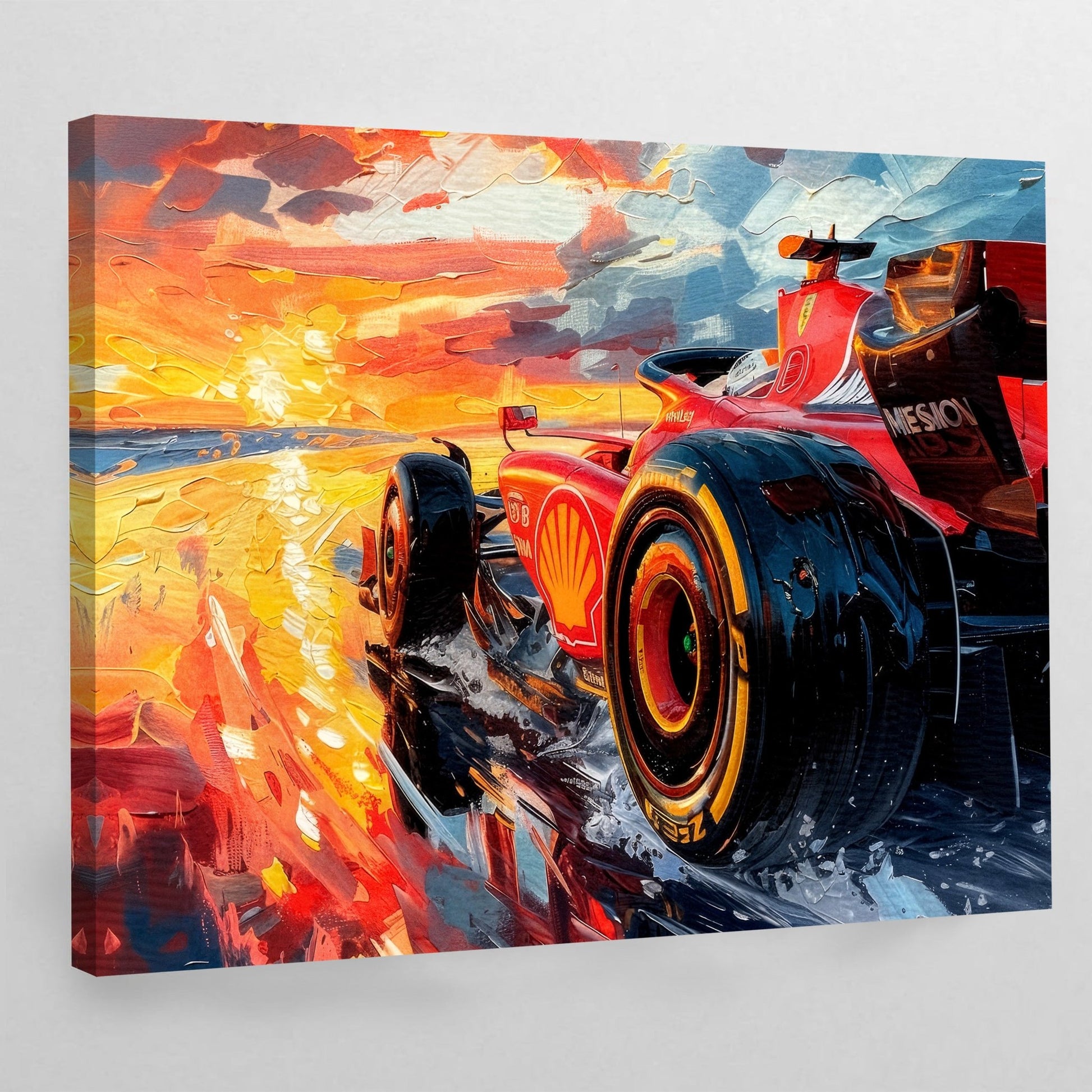 F1 Ferrari Canvas Wall Art - Luxury Art Canvas
