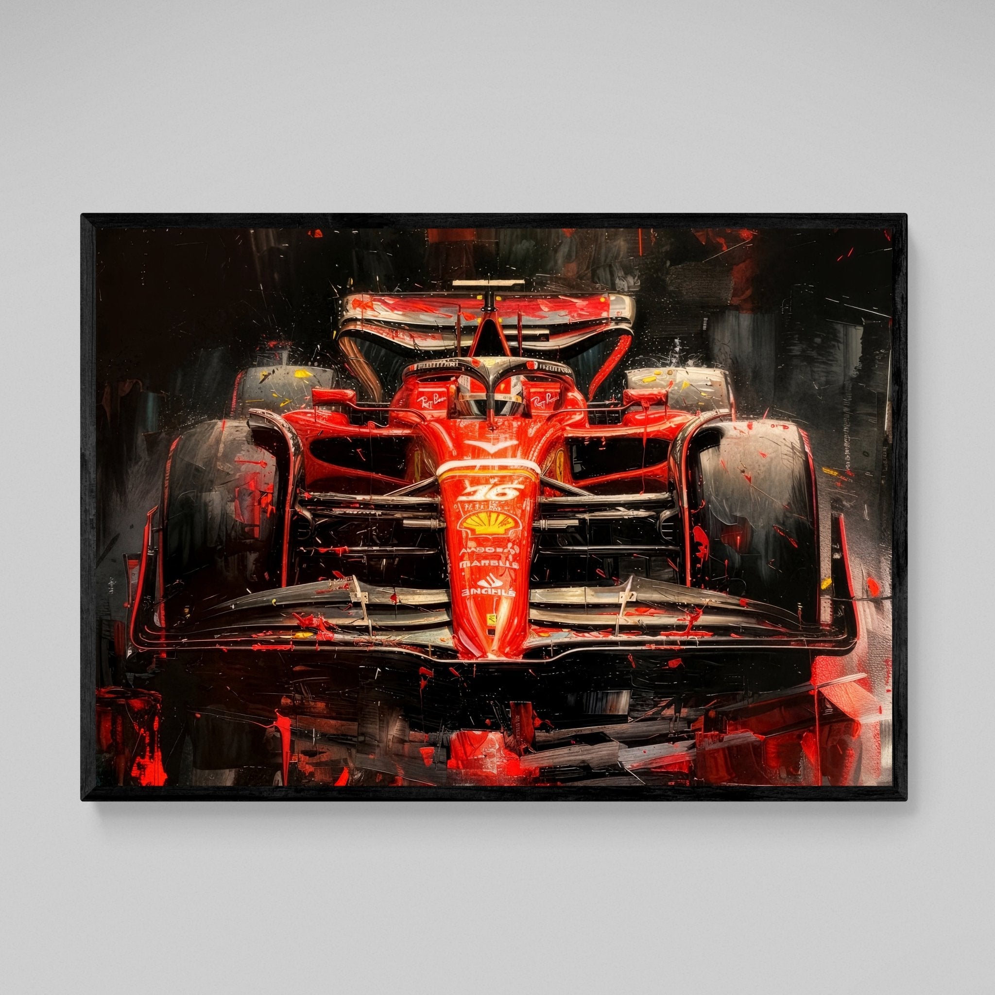 F1 Ferrari Wall Art - Luxury Art Canvas