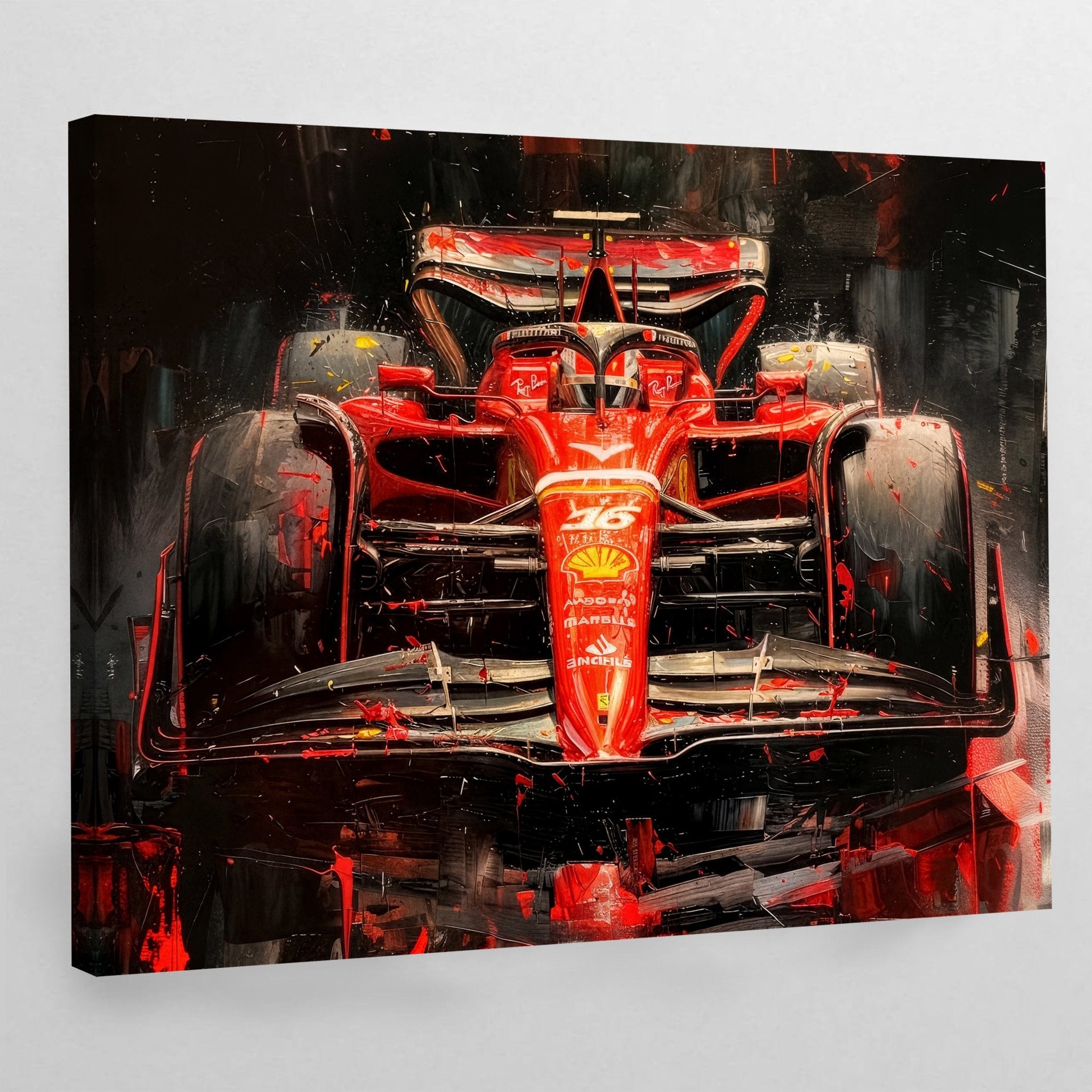 F1 Ferrari Wall Art - Luxury Art Canvas