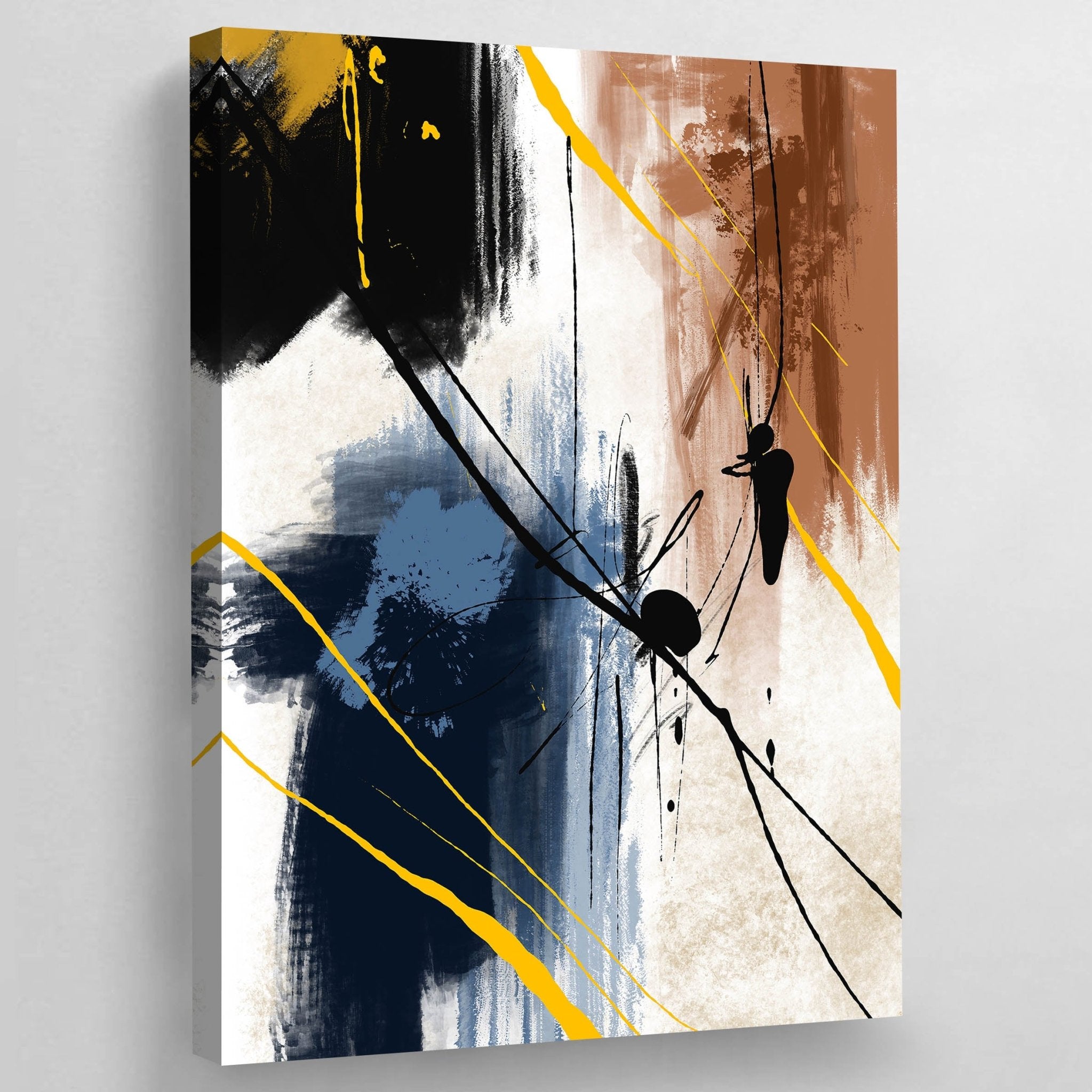 Framed Abstract Wall Art - Luxury Art Canvas