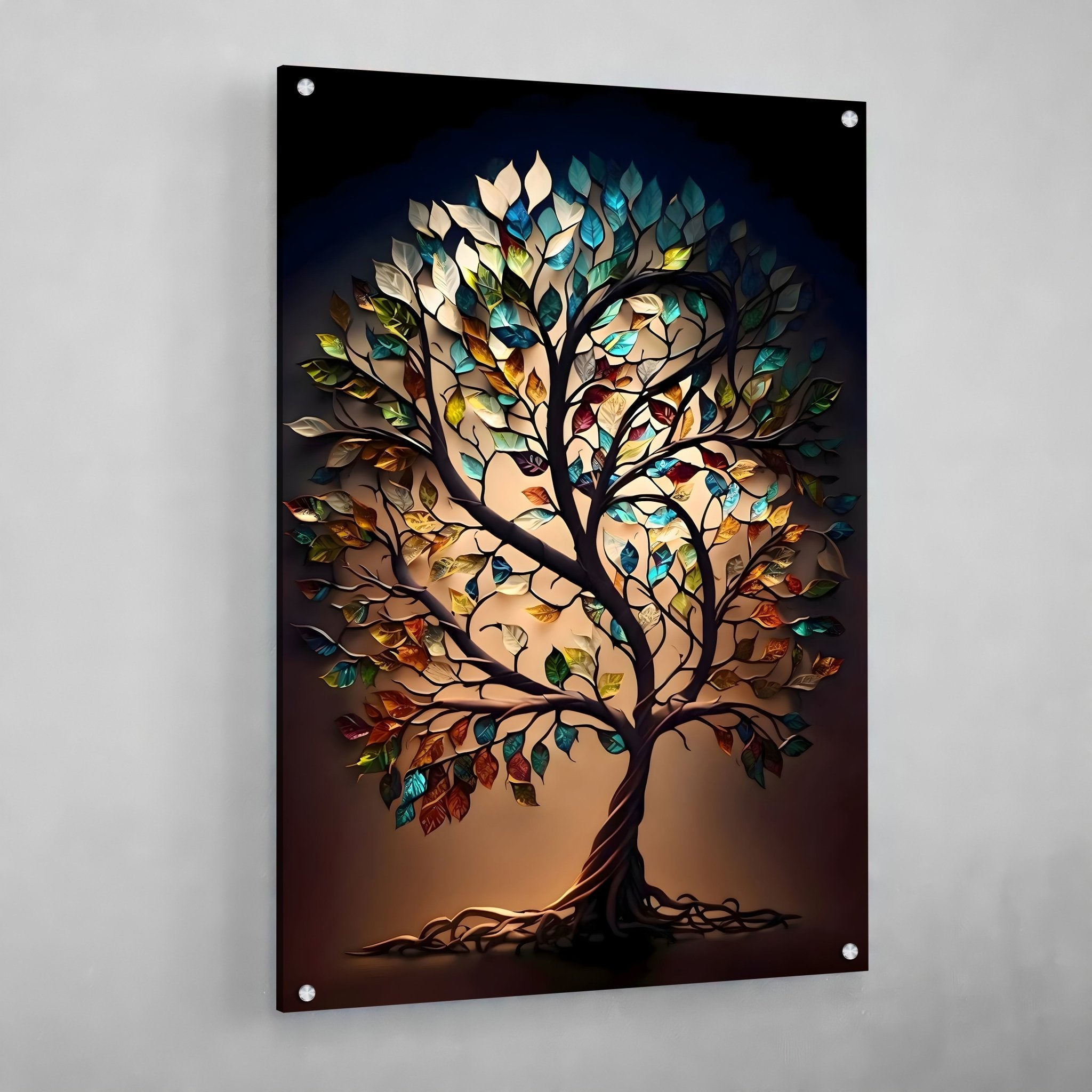Framed Tree Of Life Canvas Wall Art - Luxury Art Canvas