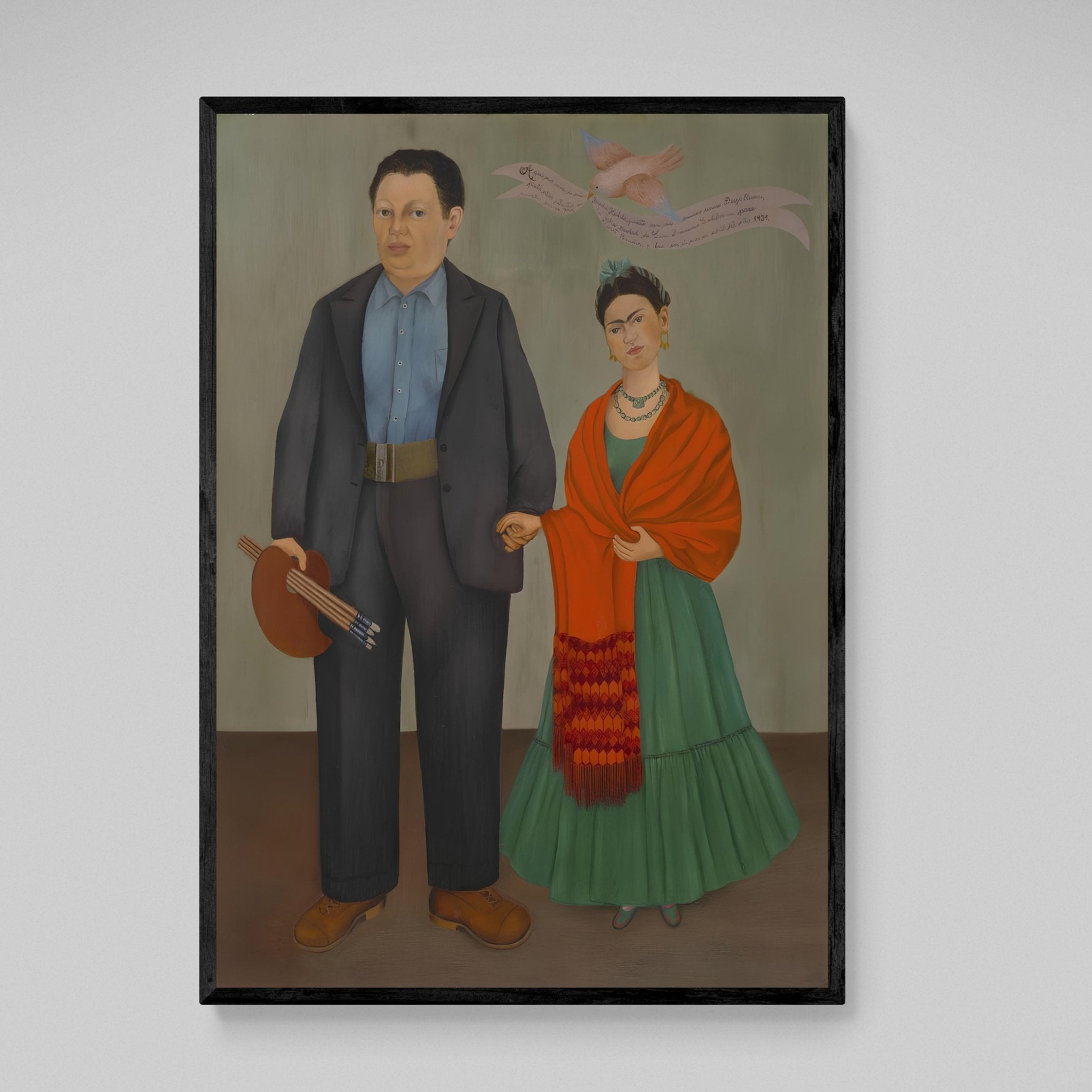 Frieda and Diego Rivera Wall Art - Luxury Art Canvas