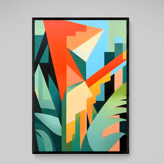 Geometric Shapes Modern Canvas Art - Luxury Art Canvas