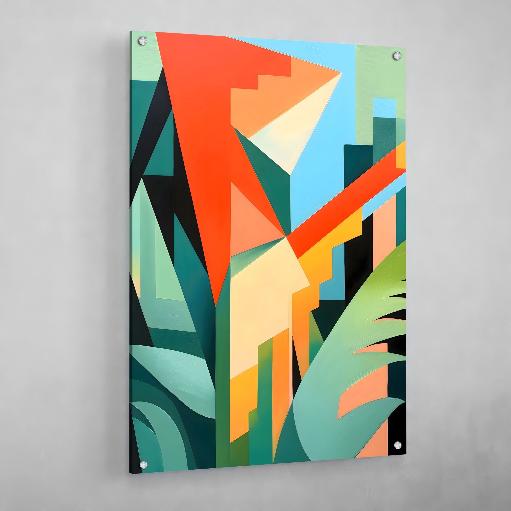 Geometric Shapes Modern Canvas Art - Luxury Art Canvas