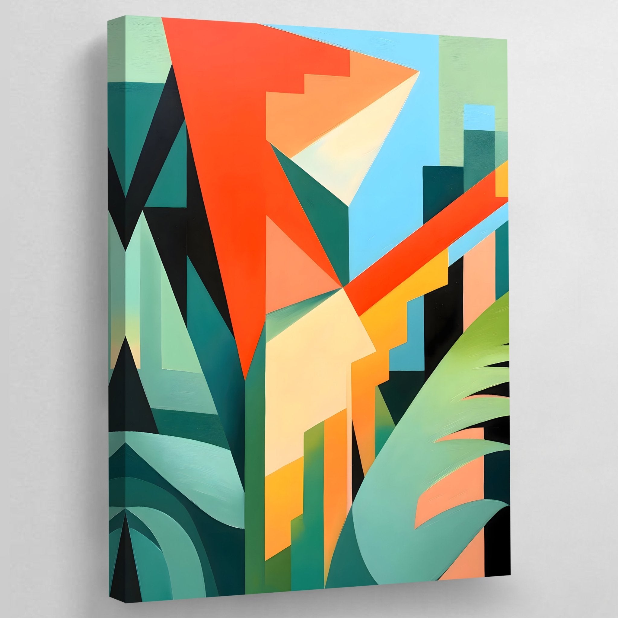 Geometric Shapes Modern Canvas Art - Luxury Art Canvas