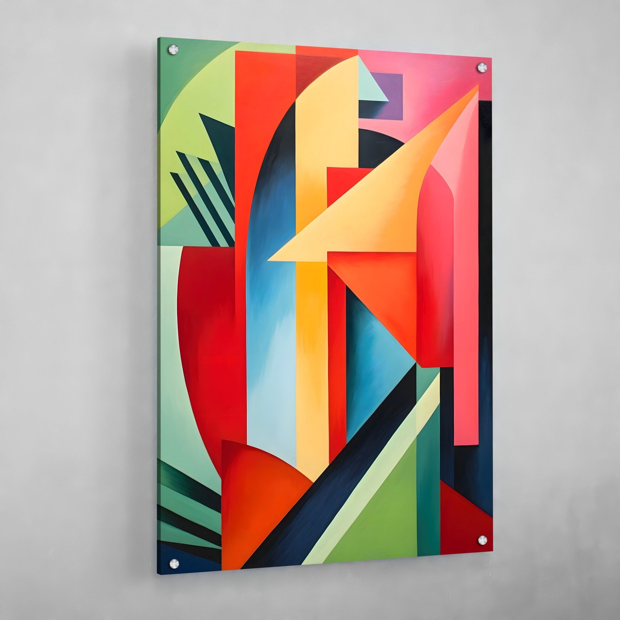 Geometric Shapes Modern Canvas Wall Art - Luxury Art Canvas