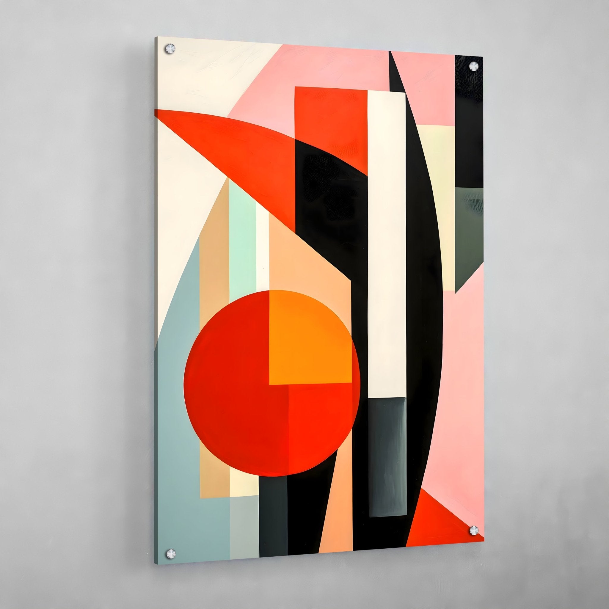 Geometric Shapes Modern Wall Art - Luxury Art Canvas