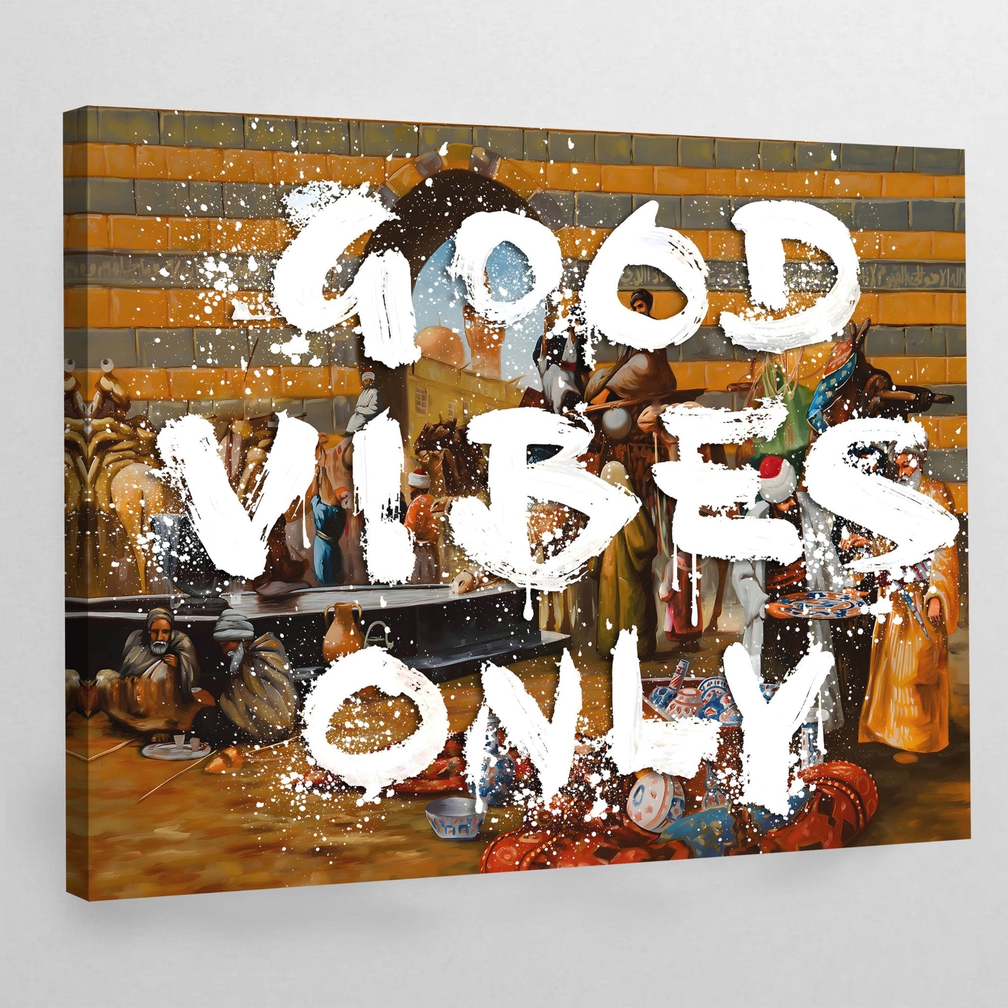 Good Vibes Only Canvas Wall Art - Luxury Art Canvas