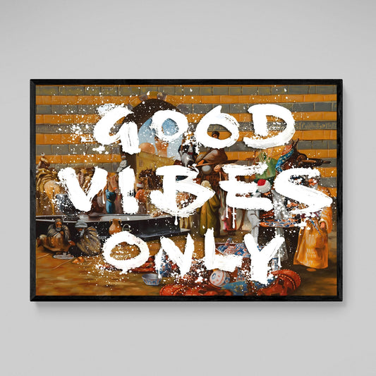 Good Vibes Only Canvas Wall Art - Luxury Art Canvas