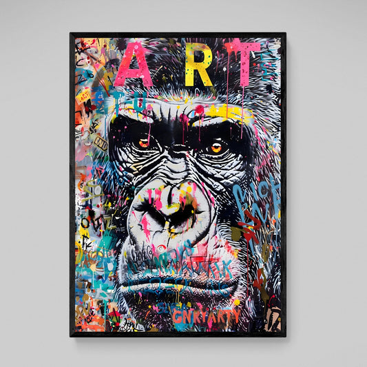 Gorilla Canvas Wall Art - Luxury Art Canvas