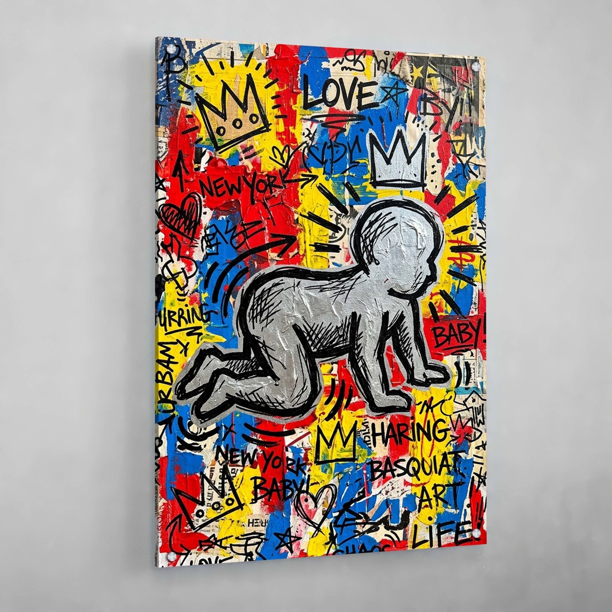 Graffiti Baby Pop Art Canvas - Luxury Art Canvas