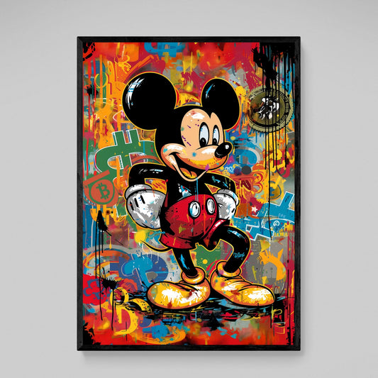 Graffiti Bitcoin Wall Art - Luxury Art Canvas