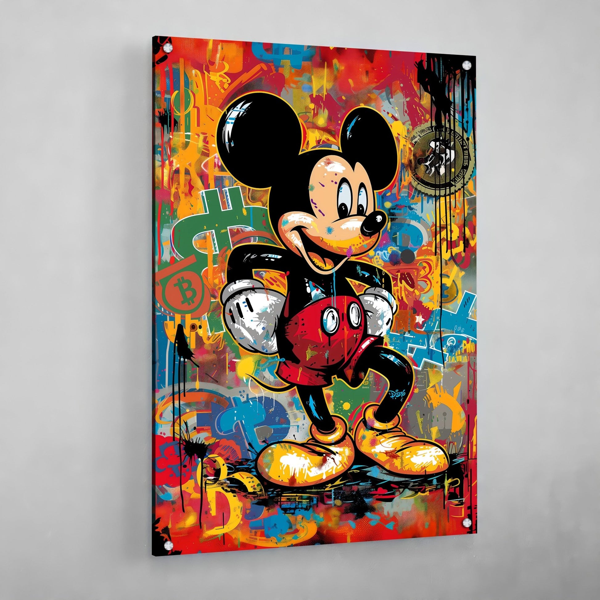 Graffiti Bitcoin Wall Art - Luxury Art Canvas