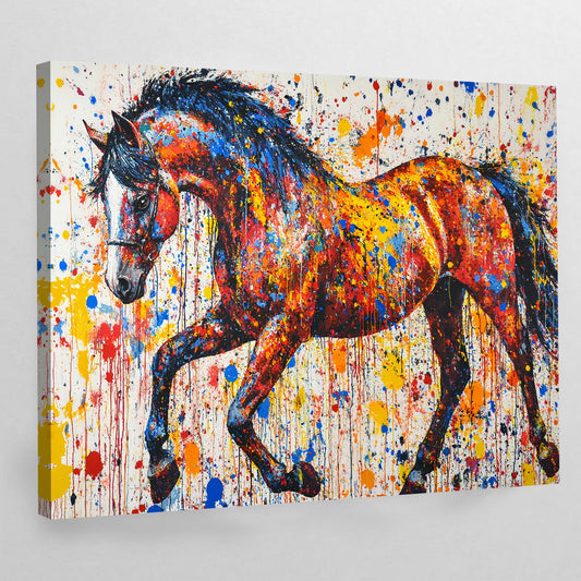 Graffiti Horse Wall Art - Luxury Art Canvas