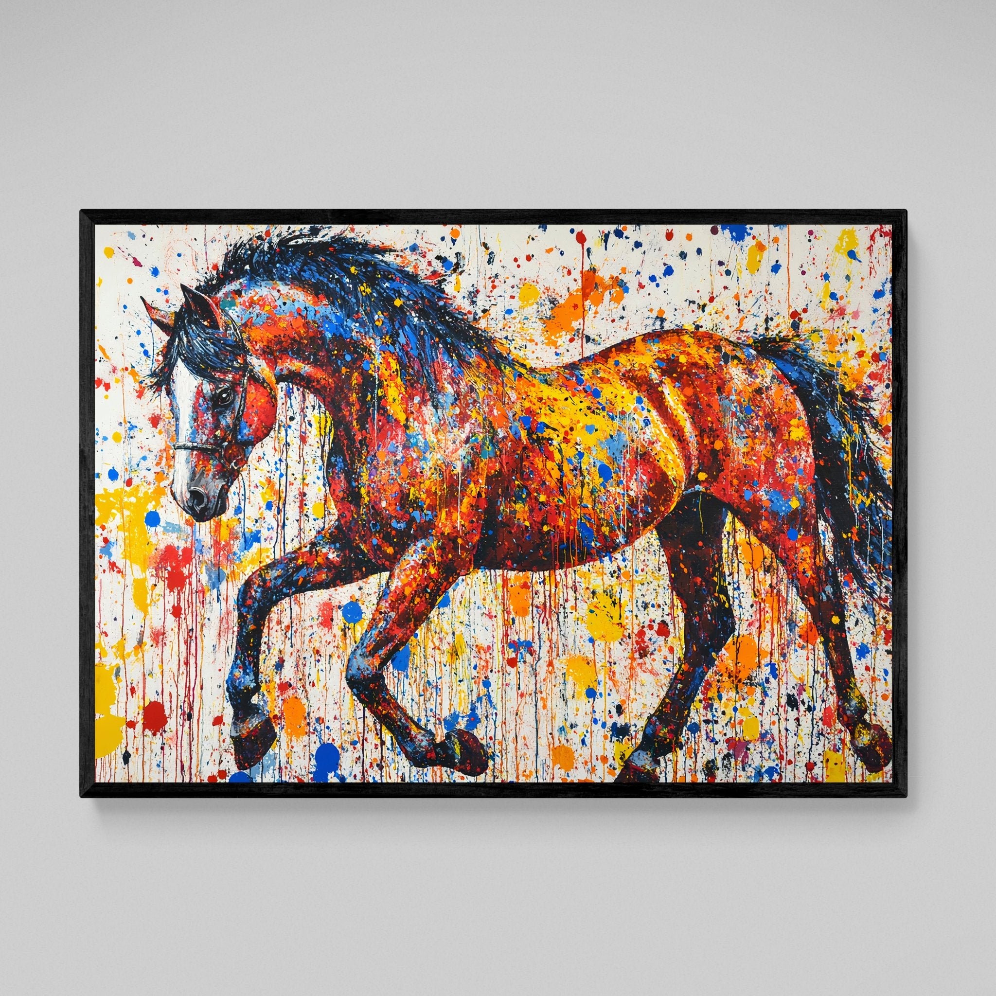 Graffiti Horse Wall Art - Luxury Art Canvas